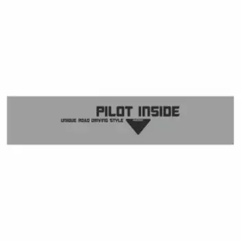 Полоса на лобовое стекло "PILOT INSIDE", серебро, 1220 х 270 мм