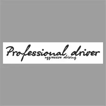 Полоса на лобовое стекло "Professional driverf", белая, 1600 х 170 мм