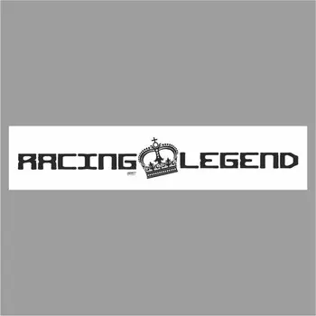 Полоса на лобовое стекло "RACING LEGEND", белая, 1220 х 270 мм
