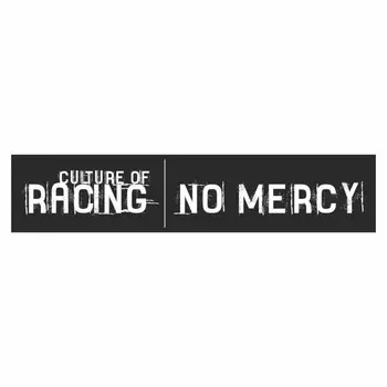 Полоса на лобовое стекло "RACING NO MERCY", черная, 1600 х 170 мм