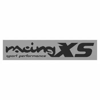 Полоса на лобовое стекло "RACING XS", серебро, 1300 х 170 мм