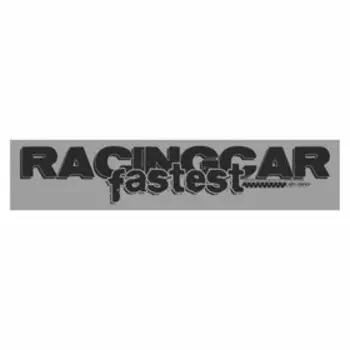 Полоса на лобовое стекло "RACINGCAR fastest", серебро, 1600 х 170 мм
