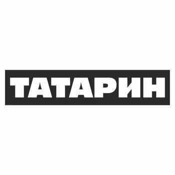 Полоса на лобовое стекло "ТАТАРИН", черная, 1300 х 170 мм