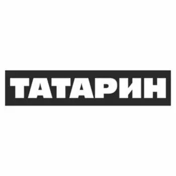 Полоса на лобовое стекло "ТАТАРИН", черная, 1600 х 170 мм