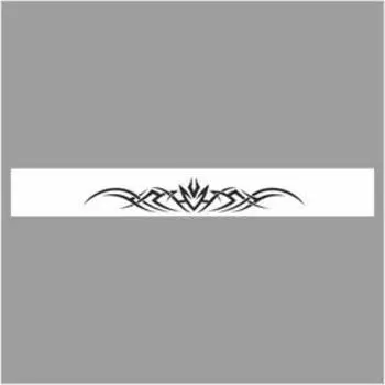 Полоса на лобовое стекло "Тату", белая, 130 х 17 см