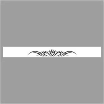 Полоса на лобовое стекло "Тату", белая, 160 х 17 см