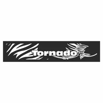Полоса на лобовое стекло "TORNADO", черная, 1300 х 170 мм