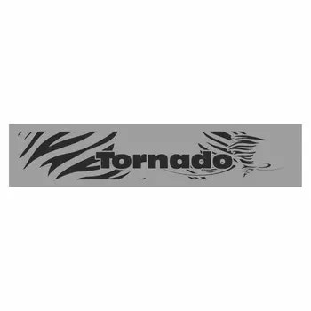 Полоса на лобовое стекло "TORNADO", серебро, 1300 х 170 мм