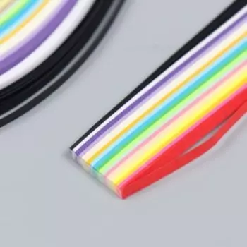 Полоски для квиллинга 180 полосок плотность 120 г «Цветные» ширина 0.3 см длина 54 см