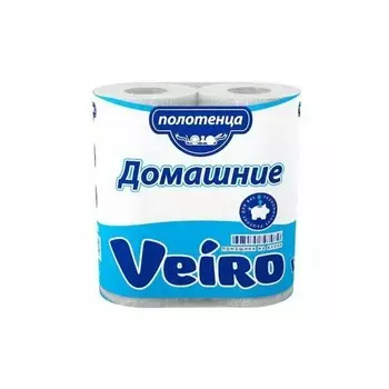 Полотенца бумажные Linia VEIRO, домашние, 2 слойная, 2 рулона