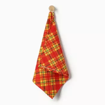 Полотенце Шотландка 35х60см, вафля 120г/м, хл100%