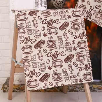 Полотенце 45х60 см, Эспрессо, рогожка, 170 гр/м2, хлопок 100%