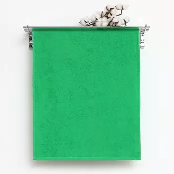 Полотенце 50х80см, цвет зелёный махра 360г/м хлопок 100%