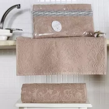 Полотенце Almeda, размер 70 × 140 см, абрикос