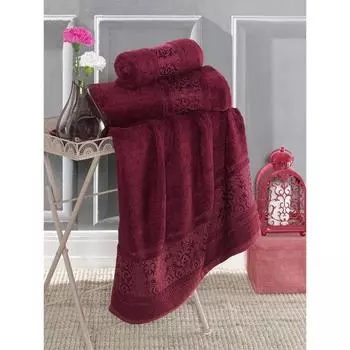 Полотенце Armond, размер 70x140 см, цвет бордовый