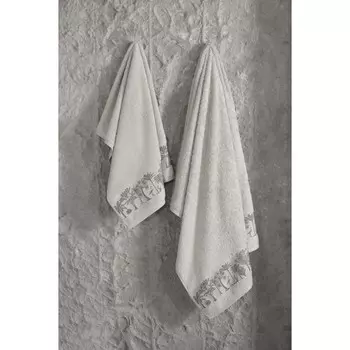 Полотенце Arya Home Palm, 550 гр, размер 70x140 см, цвет камень