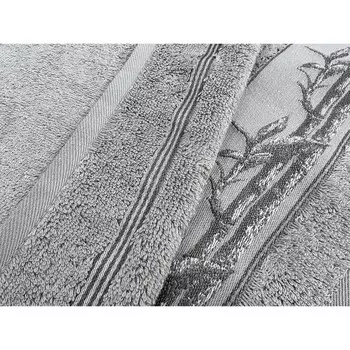 Полотенце бамбуковое Palmyra, размер 50x90 см, цвет серебро