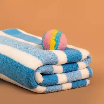 Полотенце банное «Этель. Геометрия», 70140 см, голубой