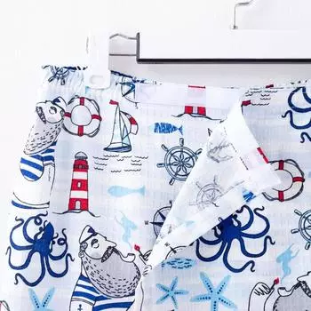 Полотенце банное Этель "Капитан" килт 75х144 см, вафля 200г/м2, 100% хл