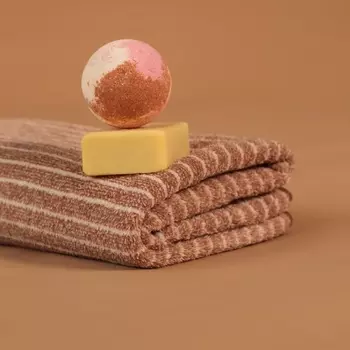 Полотенце банное «Этель. Линии», 70140 см, коричневое