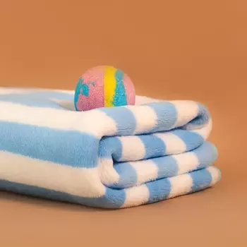 Полотенце банное «Этель. Полосы», 70140 см, голубое