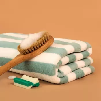 Полотенце банное «Этель. Полосы», 70140 см, мятное