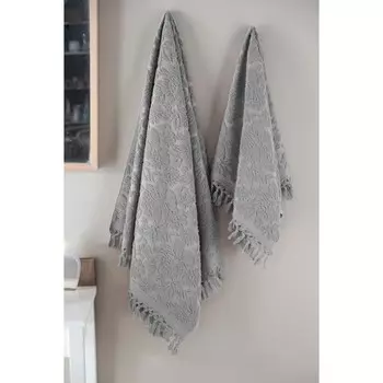 Полотенце Barry, размер 50х90 см, цвет тёмно-серый