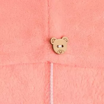 Полотенце-чалма для сушки волос Этель цвет светло-розовый, 65*25 см, 100% п/э