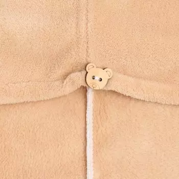 Чалма для сушки волос «Этель», 6525 см, коричневая