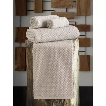 Полотенце Dama, размер 50 х 90 см, цвет бежевый