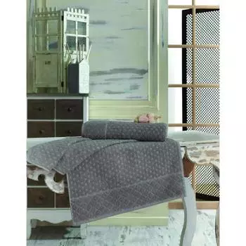 Полотенце DELTA, размер 50х90 см, цвет серый