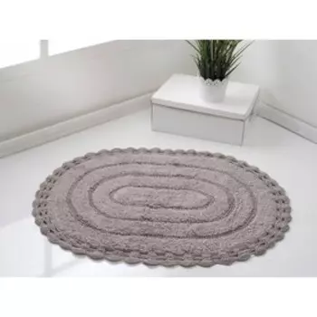 Полотенце для ног кружевное Yana, размер 50x70 см, цвет кофейный