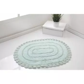 Полотенце для ног кружевное Yana, размер 50x70 см, цвет светло-зеленый