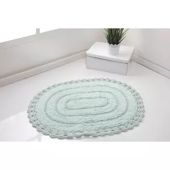 Полотенце для ног кружевное Yana, размер 50x70 см, цвет светло-зеленый