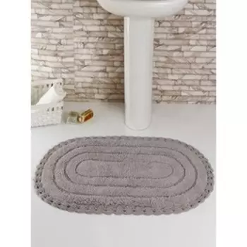 Полотенце для ног кружевное Yana, размер 60x100 см, цвет кофейный