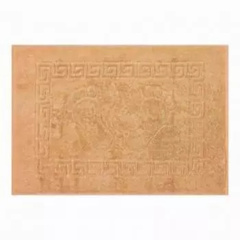 Полотенце для ног жаккард Ножки 50х70см, цв.кофе с молоком, 700г/м, хлопок 100%