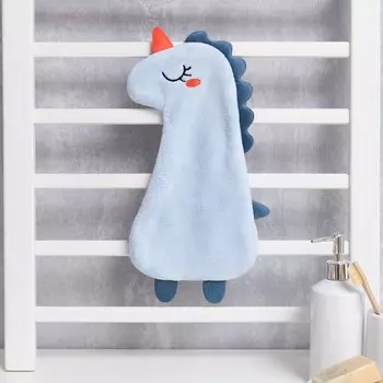 Полотенце для рук LoveLife «Дино», 4019 см, микрофибра, голубое