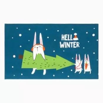 Полотенце Доляна Company of hares 35х60 см, 100% хлопок, 160 г/м2