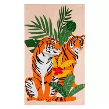 Полотенце Доляна Family of tigers 35х60 см,100% хлопок 160 г/м2