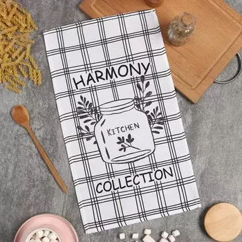 Кухонное полотенце «Доляна. Гармония», 2846 см, 100% хлопок, вафля 160 г/м