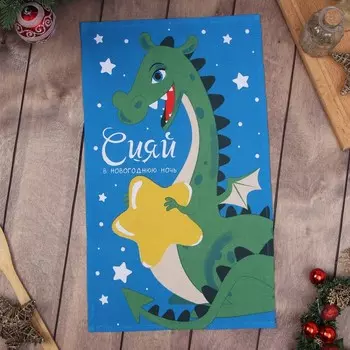 Кухонное полотенце «Доляна. Сияй», 2846 см, 100% хлопок, рогожка 164 г/м