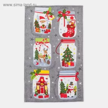 Полотенце кухонное «Доляна. Волшебного года», 3560 см, хлопок 100%, 160 г/м