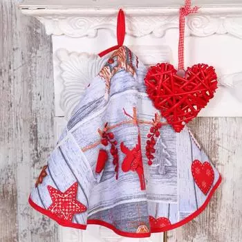 Полотенце DomoVita круглое Чудеса 70х70 см, рогожка, 170г/м2,хл100%,