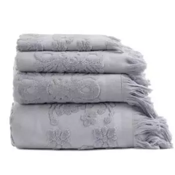 Полотенце махровое Arya Home Isabel Soft, 520 гр, размер 100x150 см, цвет серый