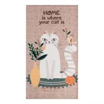 Полотенце «Этель. Белая кошечка», 4073 см, саржа, 100% хлопок, 190 г/м