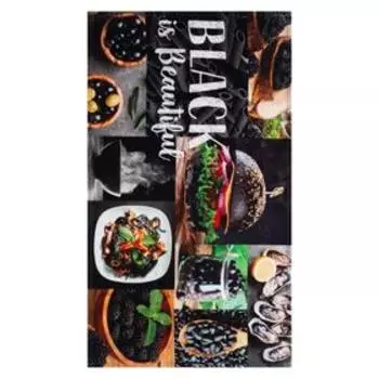 Полотенце "Этель" BLACK 40х73 см, 100% хл, саржа 190 гр/м2