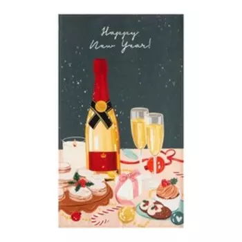 Полотенце Этель Champagne 40х73 см, 100% хл, саржа 190 гр/м2