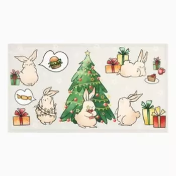 Полотенце "Этель" Cool holiday set 40х73 см, 100% хл, саржа 190 гр/м2