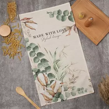 Полотенце кухонное «Этель» Cotton, 4073 см, хлопок 100%, саржа 190 г/м