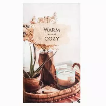 Полотенце "Этель" Cozy 40х73см, 100% хл, саржа 190 гр/м2